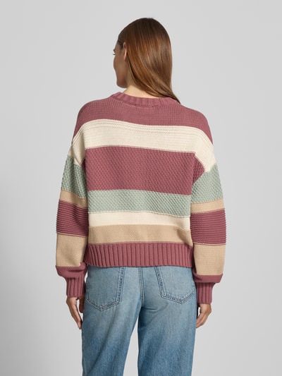 JAKE*S STUDIO WOMAN Gebreid jack met ribboorden Mauve - 5