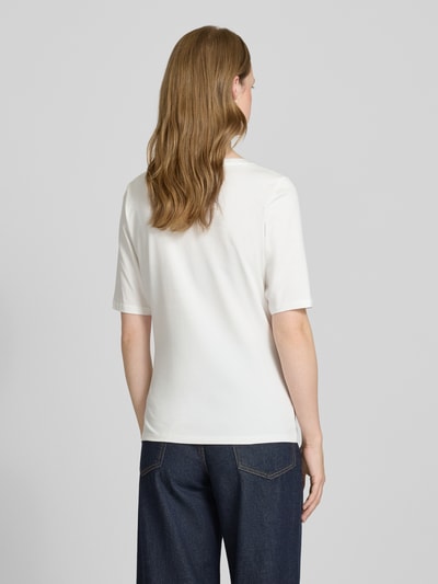 s.Oliver BLACK LABEL T-shirt o kroju regular fit z mieszanki bawełny Biały 5