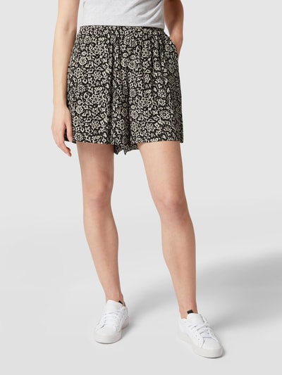 Jake*s Casual Shorts mit kontrastivem Design und elastischem Bund Black 4