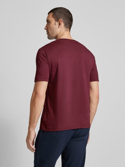 Marc O'Polo T-Shirt mit Label-Print Bordeaux 5