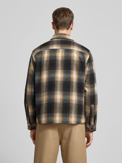 MCNEAL Overhemdjack met ritssluiting Cognac - 5