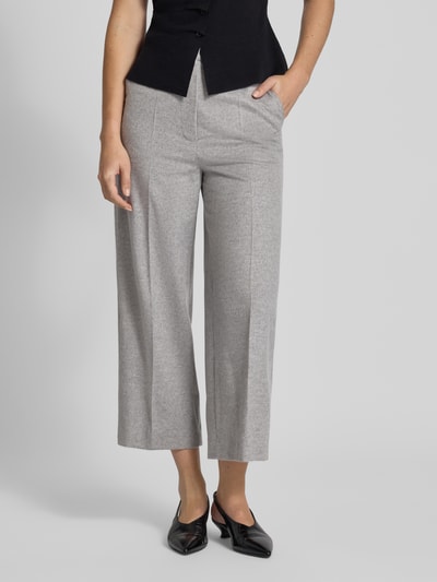 Max Mara Studio Regular fit culotte van zuivere wol, model 'MARENGO' Middengrijs gemêleerd - 4