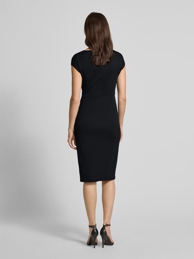 Lauren Ralph Lauren Knielanges Kleid in Wickel-Optik Modell 'Gervas' Black 5