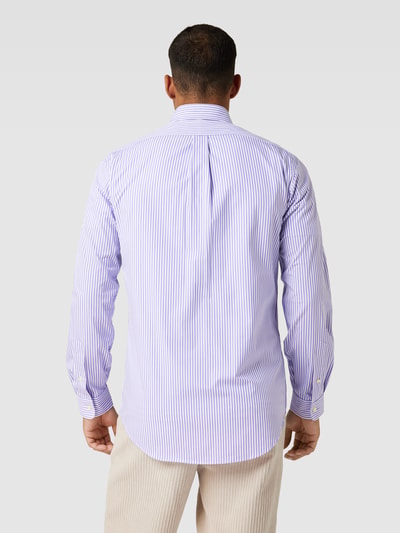 Polo Ralph Lauren Custom Fit Freizeithemd mit Streifenmuster Lavender 5