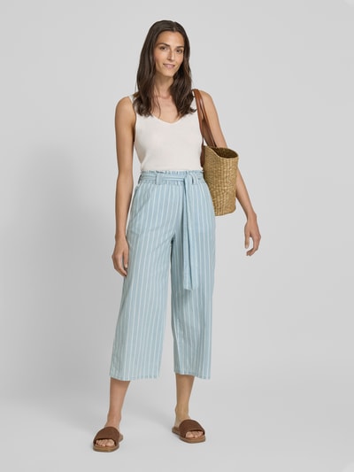 Vero Moda Wide leg culotte van puur katoen, model 'XENIA' Lichtblauw - 1