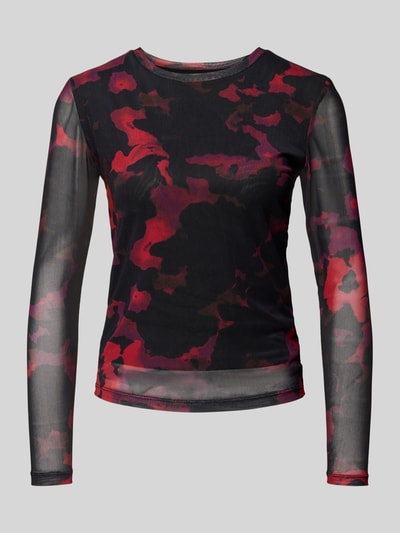 B.Young Shirt met lange mouwen en ronde hals, model 'Paloma' Lichtrood gemêleerd - 2