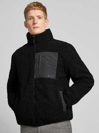 Mazine Sweatjacke mit Stehkragen Modell 'Pelican' Black 3