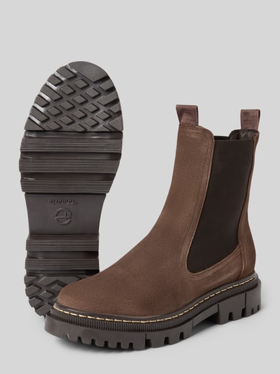 Tamaris Chelseas aus echtem Rindsleder Dunkelbraun 4