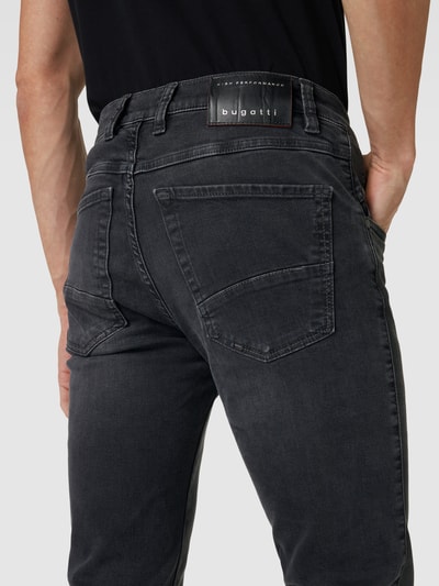 bugatti Slim Fit Jeans in unifarbenem Design Silber 3