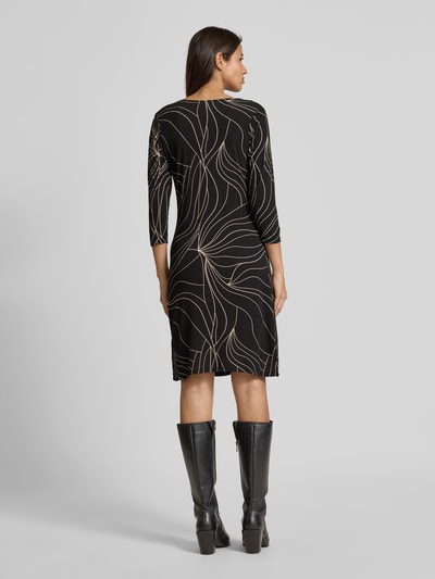 ZABAIONE Knielanges Kleid mit V-Ausschnitt Modell 'Ve44ra' Black 5