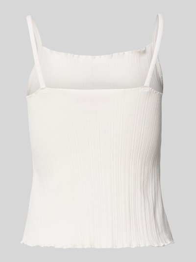HUGO Top in Ripp-Optik Offwhite 3