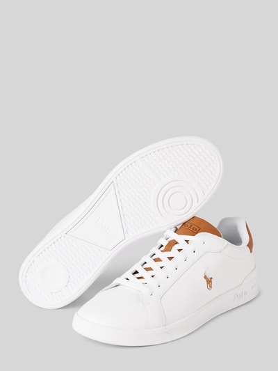 Polo Ralph Lauren Ledersneaker mit Label-Details Weiss 4