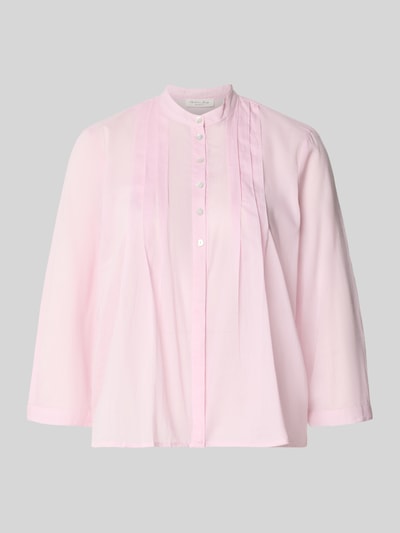 Christian Berg Woman Regular Fit Bluse mit Drapierungen und 3/4-Arm Hellrosa 1