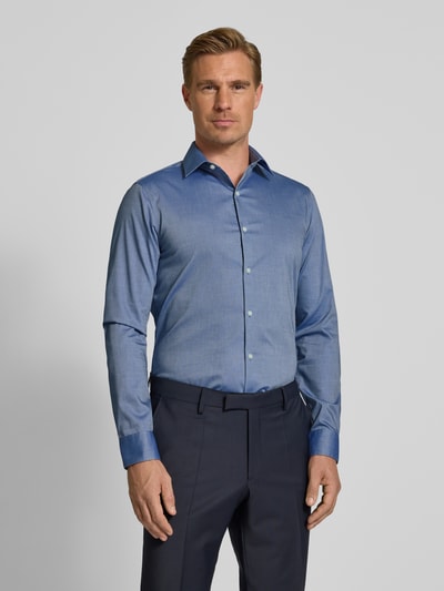 CK Calvin Klein Koszula biznesowa o kroju slim fit z kołnierzykiem typu kent Królewski niebieski 4