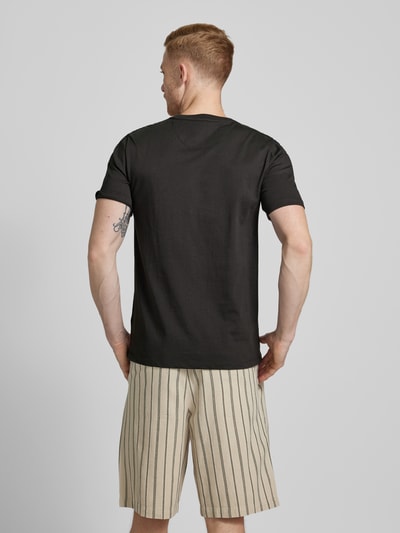 Scotch & Soda T-Shirt mit Logo-Stitching Black 5