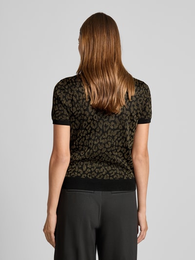 Lauren Ralph Lauren Strickshirt aus Viskose-Mix Modell 'EYELAH' Gold Melange 5