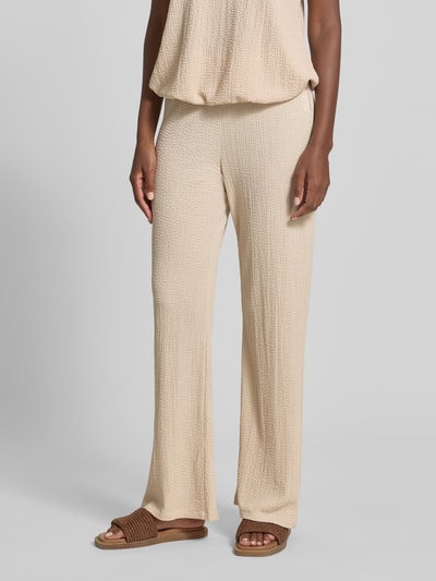 Christian Berg Woman Hose mit Strukturmuster Beige 4