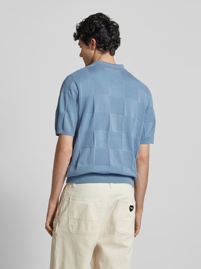 Carhartt Work In Progress Poloshirt aus reiner Baumwolle Modell 'CHECKER' Hellblau 5
