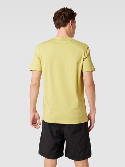 Calvin Klein Jeans Regular fit T-shirt met labeldetail Lichtgeel - 5