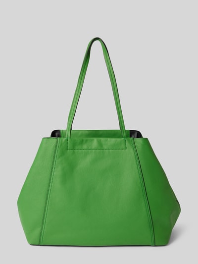 LIEBESKIND BERLIN Shopper van leer met label in reliëf, model 'CHUDY' Groen - 5