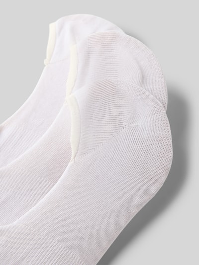 Produktfoto, Füsslinge aus Baumwoll-Mix im 3er-Pack von CK Calvin Klein für Herren in Weiß, feines Strickmuster, glatte Struktur
