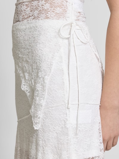 Review Top mit seitlicher Schnürung Weiss 3