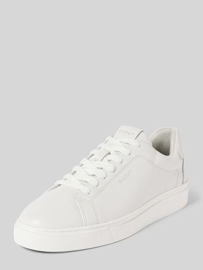 Gant Sneakers van leer met labeldetails Wit - 1