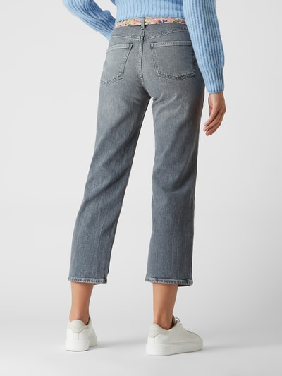 Scotch & Soda Straight fit high rise jeans met stretch, model 'The Sky' Middengrijs - 5