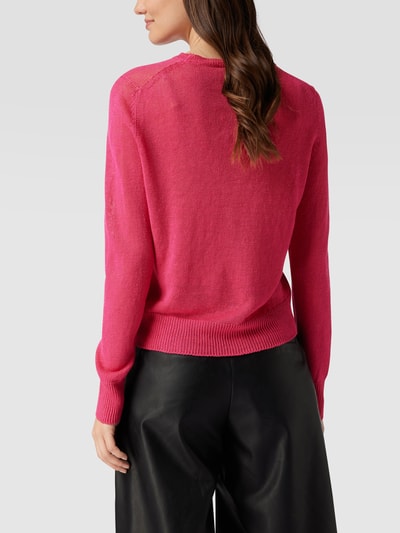 Weekend Max Mara Strickpullover aus reinem Flachs Modell 'Volpino' Pink 5