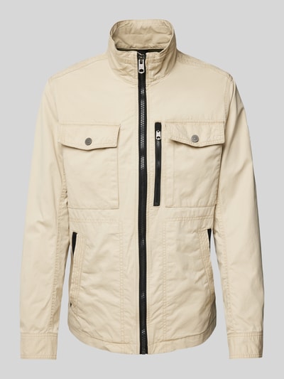 Tom Tailor Regular Fit Feldjacke aus reiner Baumwolle mit aufgesetzten Brusttaschen Sand 2