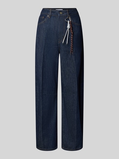 Rich & Royal High Waist Barrel Jeans mit Kordel-Detail Jeansblau 1