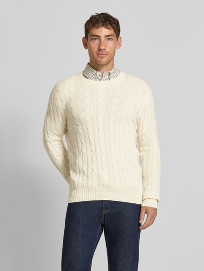 Polo Ralph Lauren Gebreide pullover van kasjmier met ronde hals Ecru - 4