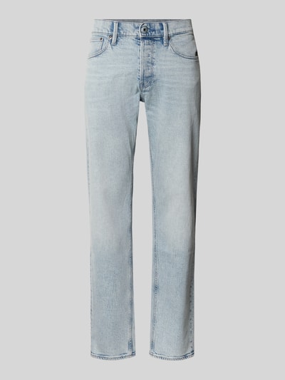 Produktfoto, Slim Tapered Fit Jeans mit Eingrifftaschen Modell 'Streem' von G-Star Raw aus reiner Baumwolle, Herren, hellblaue Jeansoptik