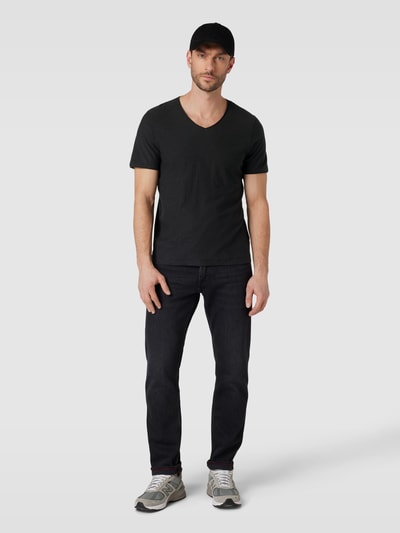 MCNEAL T-Shirt in melierter Optik Black 1