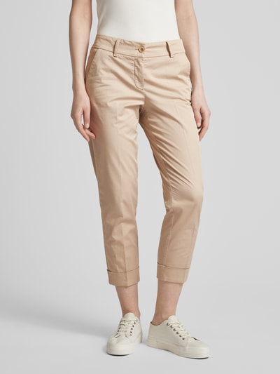 Raffaello Rossi Slim fit chino met verkort model, model 'DORA' Zand - 4