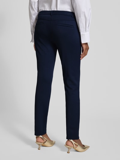 Christian Berg Woman Slim Fit Stoffhose mit Paspeltaschen Dunkelblau 5