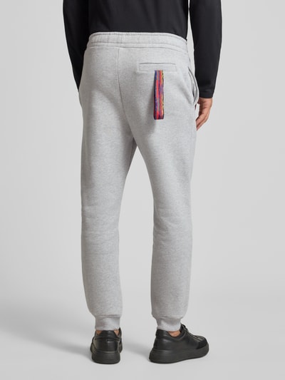 CARLO COLUCCI Sweatpants mit elastischem Bund Hellgrau Melange 5