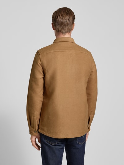 Barbour Regular fit overhemdjack met klepzakken, model 'Carrbridge' Beige - 5