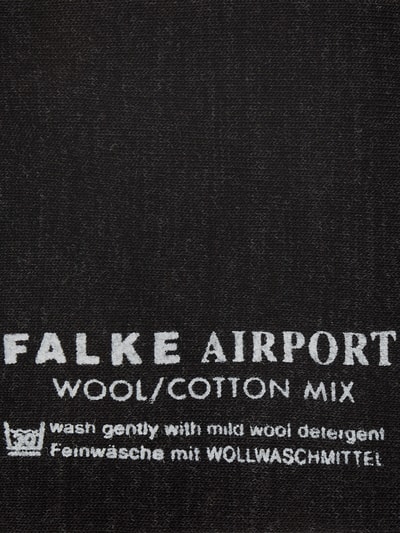 Falke Kousen met comfortband, model 'Airport' Antraciet - 2