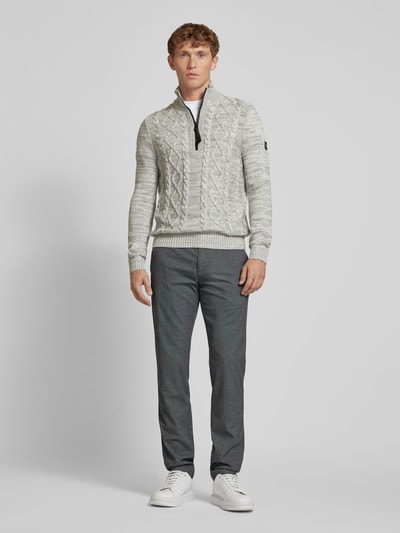 Roy Robson Slim fit broek met steekzakken Antraciet - 1