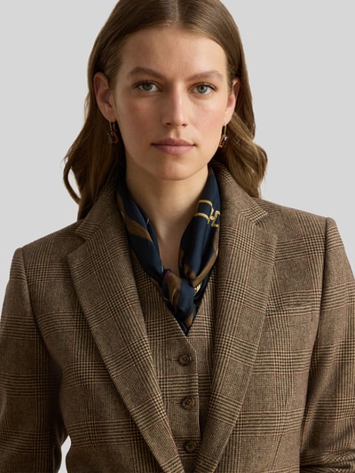 Lauren Ralph Lauren Regular Fit Longblazer mit Pattentaschen aus Wolle Camel 3