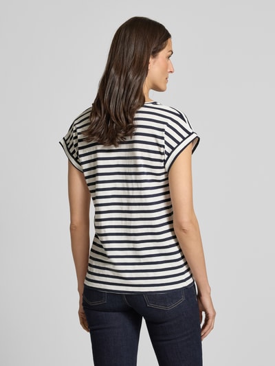 FREE/QUENT T-Shirt mit V-Ausschnitt Modell 'Viva' Marine 5