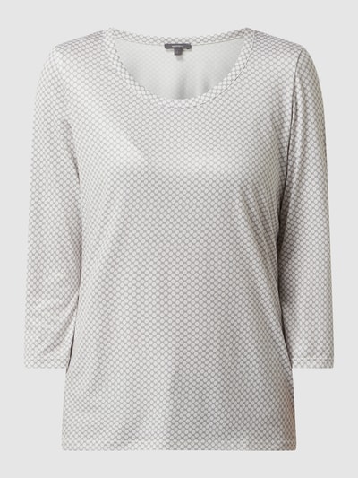 Montego Shirt met all-over motief Zilver - 2