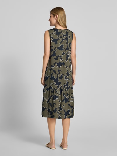 OPUS Midikleid im Stufen-Look Modell 'Wicy wildflower' Dunkelblau 5