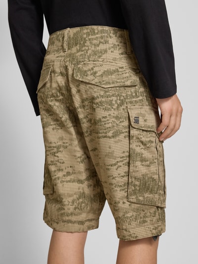 G-Star Raw Relaxed Fit Cargoshorts mit Eingrifftaschen Modell 'Rovic' Beige 3