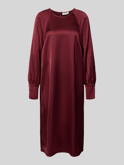 GUIDO MARIA KRETSCHMER WOMAN Knielanges Cocktailkleid mit Rundhalsausschnitt Modell 'Aurea' Bordeaux 2
