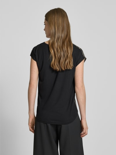 More & More Regular Fit Blusenshirt mit Kappärmeln Black 5