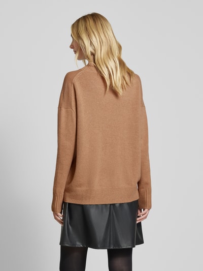 (The Mercer) N.Y. Gebreide pullover van kasjmier met opstaande kraag Camel gemêleerd - 5