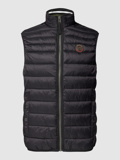 Christian Berg Men Bodywarmer met labelpatch Zwart - 2