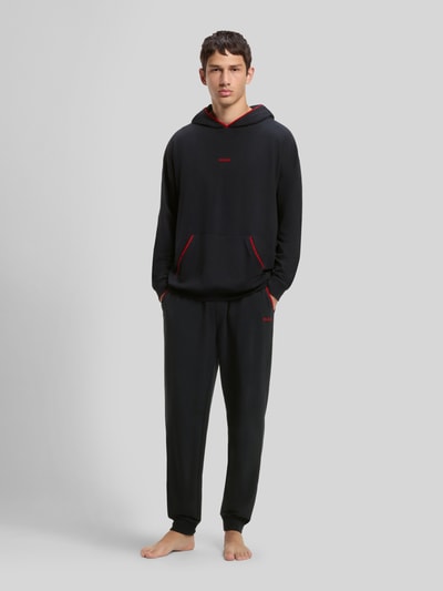 HUGO Regular Fit Sweathose aus Baumwollmix Modell 'NOAH' Black 1